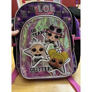 LOL Surprise Dolls BookBag 16" Girls - Go Glitter Backpack